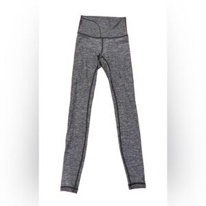 Lululemon heathered gray leggings SZ 2